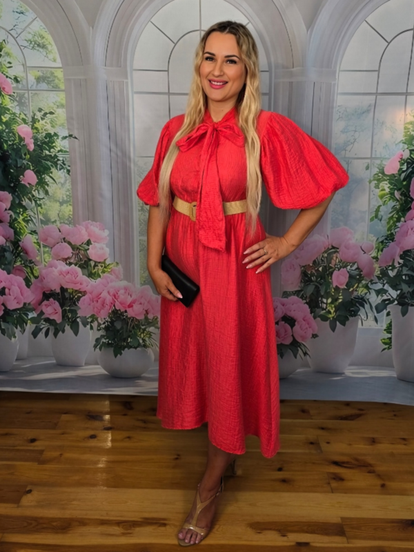 Sukienka Bella Fiammante – Malinowa Czerwień