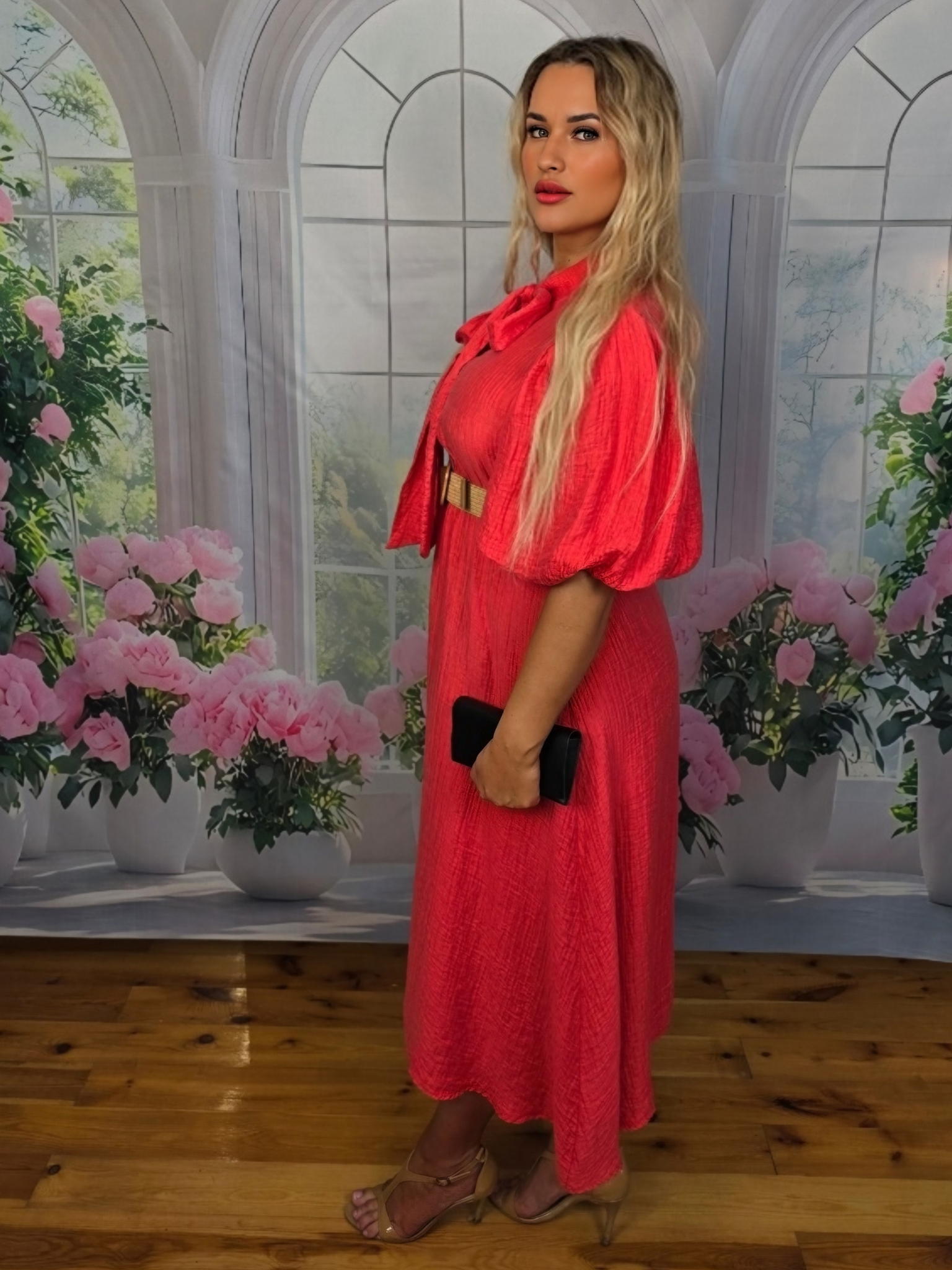 Sukienka Bella Fiammante - Malinowa Czerwień - obrazek 2