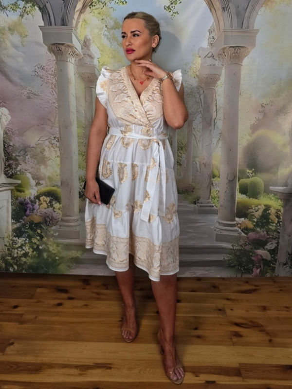 Sukienka Bella Dorata – Złocona Elegancja