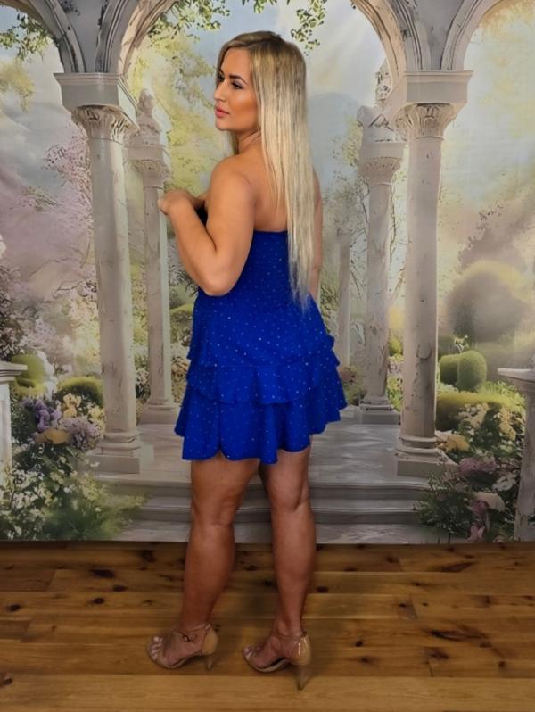Sukienka Bella Dolce – Chabrowa z cekinami