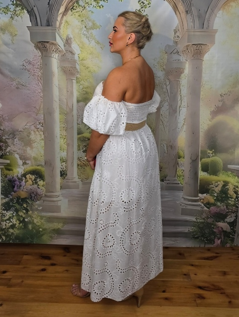 Sukienka Hiszpanka Bella Bianca - 100% Bawełny - obrazek 2
