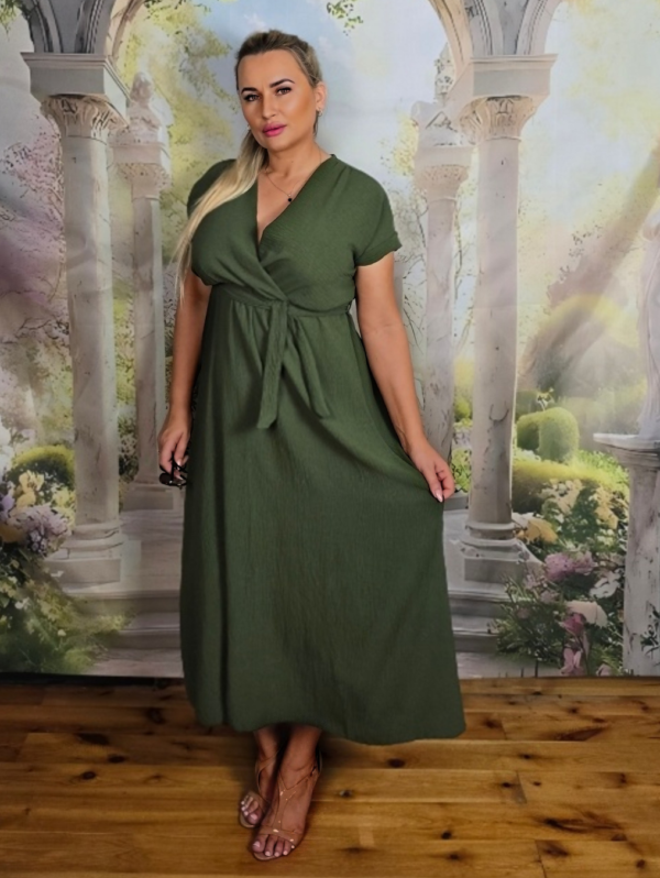 Sukienka Bella Avina – Butelkowa Zieleń
