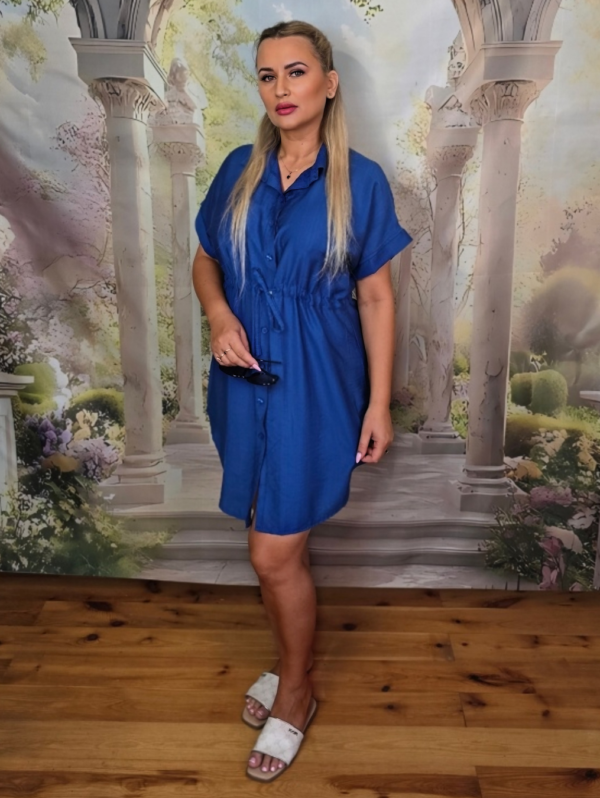Sukienka Koszulowa Wiskozowa Bella Serenella – Chabrowa