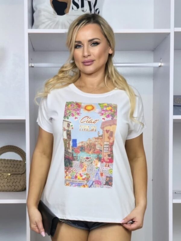 Bawełniany T-Shirt Bella Italia – Ciao Italia
